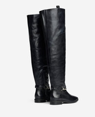 Kenneth Cole Maza Leather Riding Boot | BLACK LEATHER