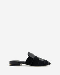 Kenneth Cole Faina Leather Fisherman Slide Sandal – Black | Kenneth Cole | BLACK LEATHER