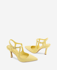 Kenneth Cole Romi Leather Ankle Slingback Heel | BUTTER YELLOW