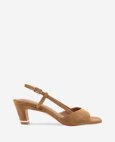 Kenneth Cole Anna Suede Open Toe Slingback Sandal | BROWN SUEDE