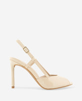 Kenneth Cole Londyn Patent Peep Toe Heel | WARM SAND PATENT