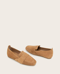 Kenneth Cole Sandra Suede Braid Detail Loafer | Gentle Souls by KC | CAMEL SUEDE
