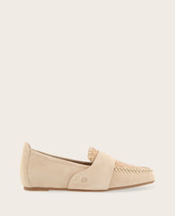 Kenneth Cole GENTLE SOULS - Sandra Suede and Snake Combo Braided Detail Loafer | SAND SNAKE