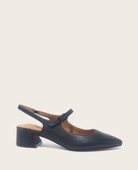 Kenneth Cole Shop Gladys Black Leather Slingback | Gentle Souls by KC | BLACK LEATHER