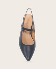 Kenneth Cole Shop Gladys Black Leather Slingback | Gentle Souls by KC | BLACK LEATHER