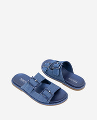 Kenneth Cole REACTION - The Sydney Slip On Denim Sandal | DENIM