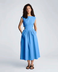 Kenneth Cole Shop Cotton Poplin Midi Dress – Lake Blue | Kenneth Cole | LAKE BLUE