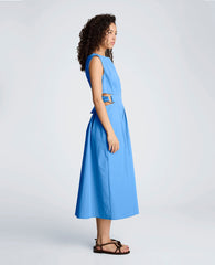 Kenneth Cole Shop Cotton Poplin Midi Dress – Lake Blue | Kenneth Cole | LAKE BLUE