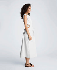 Kenneth Cole Shop Cotton Poplin Midi Dress – Pure White | Kenneth Cole | PURE WHITE