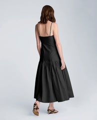 Kenneth Cole Sweetheart Bubble Flounce Midi Dress | BLACK