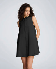 Kenneth Cole Shop Cotton Poplin Trapeze Mini Dress – Black | Kenneth Cole | BLACK