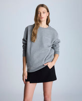Kenneth Cole Embroidered Logo Sweatshirt, Unisex Charcoal | Kenneth Cole | CHAR-COLE HEATHER