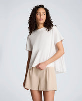 Kenneth Cole Pleated Asymmetrical Hem Tee – Pure White | Kenneth Cole | PURE WHITE