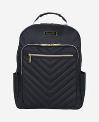 Kenneth Cole Shop Quilted 15.6" Laptop Backpack – Chelsea Chevron, Black | KC | BLACK
