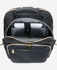 Kenneth Cole Shop Quilted 15.6" Laptop Backpack – Chelsea Chevron, Black | KC | BLACK