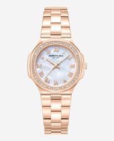 Kenneth Cole Classic Crystal Lined Outer Dial Rose Gold Bracelet Watch | ROSE GOLD