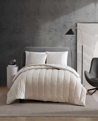 Kenneth Cole Banks Natural Comforter-Sham Set | IVORY