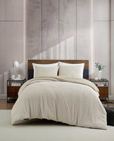Kenneth Cole Stitched Gauze Comforter Set | BEIGE