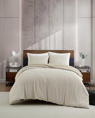 Kenneth Cole Stitched Gauze Comforter Set | BEIGE