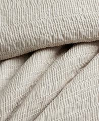 Kenneth Cole Stitched Gauze Comforter Set | BEIGE