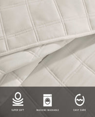 Kenneth Cole Stonewashed Quilt Set | BEIGE