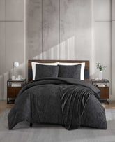 Kenneth Cole Silhouette Floral Comforter + Sham Set | CHARCOAL