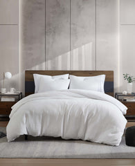 Kenneth Cole Shop Reversible Solid White Waffle Comforter Set | KC Home | WHITE