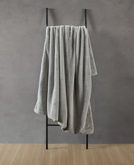 Kenneth Cole Faux Fur Solid Throw Blanket | GREY