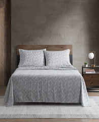 Kenneth Cole Sketchy Check Sheet Set | CHARCOAL