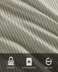 Kenneth Cole Twill Stripe Texture Sheet Set | GREEN