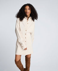Kenneth Cole Shop Striped Shirt Dress Almond Milk Multi | Kenneth Cole | ALMOND MILK MULTI