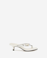 Kenneth Cole Gillie Cream Croco Kitten Heel Sandal – Buckle Style | KC | CREAM CROCO
