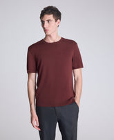 Kenneth Cole Shop Sweater Tee: Burgundy Knit, Lightweight Comfort | KC | BURGUNDY