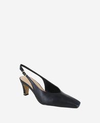 Kenneth Cole Shop Meilani Leather Point Toe Slingback Heels | Kenneth Cole | BLACK LEATHER
