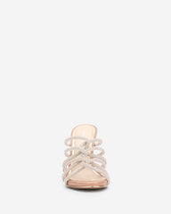 Kenneth Cole Brooke 95 Silver Jeweled Heel – Twisted Strap | Kenneth Cole | SILVER