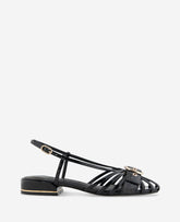 Kenneth Cole Farrah Black Patent Caged Buckle Sandal | Kenneth Cole | BLACK PATENT