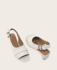 Kenneth Cole GENTLE SOULS - Samarra Suede Braided Detail Slingback Heel | STONE SUEDE