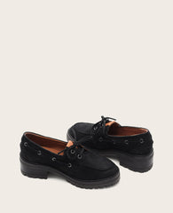 Kenneth Cole Shop Gentle Souls Brigly Black Nubuck Lug Boat Shoe | KC | BLACK NUBUCK