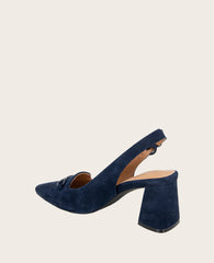 Kenneth Cole Shop Dionne Slingback Pump – Navy Suede | Gentle Souls | NAVY SUEDE