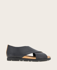 Kenneth Cole Leslie X-Band Sandal Black – Women’s Cushioned Fit | KC | BLACK LEATHER