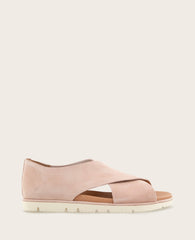 Kenneth Cole GENTLE SOULS - Leslie X Band Leather Tread Sole Sandal | LIGHT PINK SUEDE