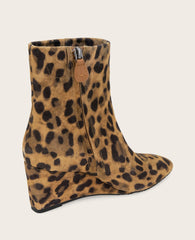 Kenneth Cole GENTLE SOULS - Nash Leopard Suede Side Zip Wedge Bootie | LEOPARD