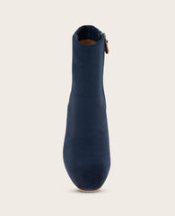 Kenneth Cole GENTLE SOULS - Nash Suede Side Zip Wedge Bootie | NAVY SUEDE