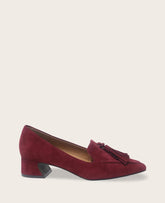 Kenneth Cole Shop Women's Glova Suede Tassel Heel – Wine | Gentle Souls | WINE SUEDE