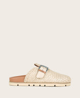 Kenneth Cole Brantley Woven Leather Mule in Sand – Gentle Souls Comfort | SAND WOVEN LEATHER
