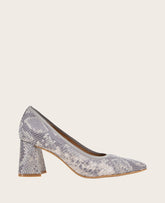 Kenneth Cole GENTLE SOULS - Dionne Snakeskin Leather Heel | TAUPE SNAKE LEATHER