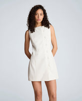 Kenneth Cole Boat Neck Sheath Mini Dress – Natural White | Kenneth Cole | NATURAL WHITE