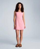 Kenneth Cole Sculpted Neck Mini Fit and Flare Dress | PINK BLISS