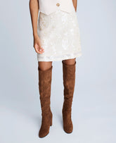 Kenneth Cole Shop Sequin Pull On Mini Skirt in Oyster | Kenneth Cole | OYSTER