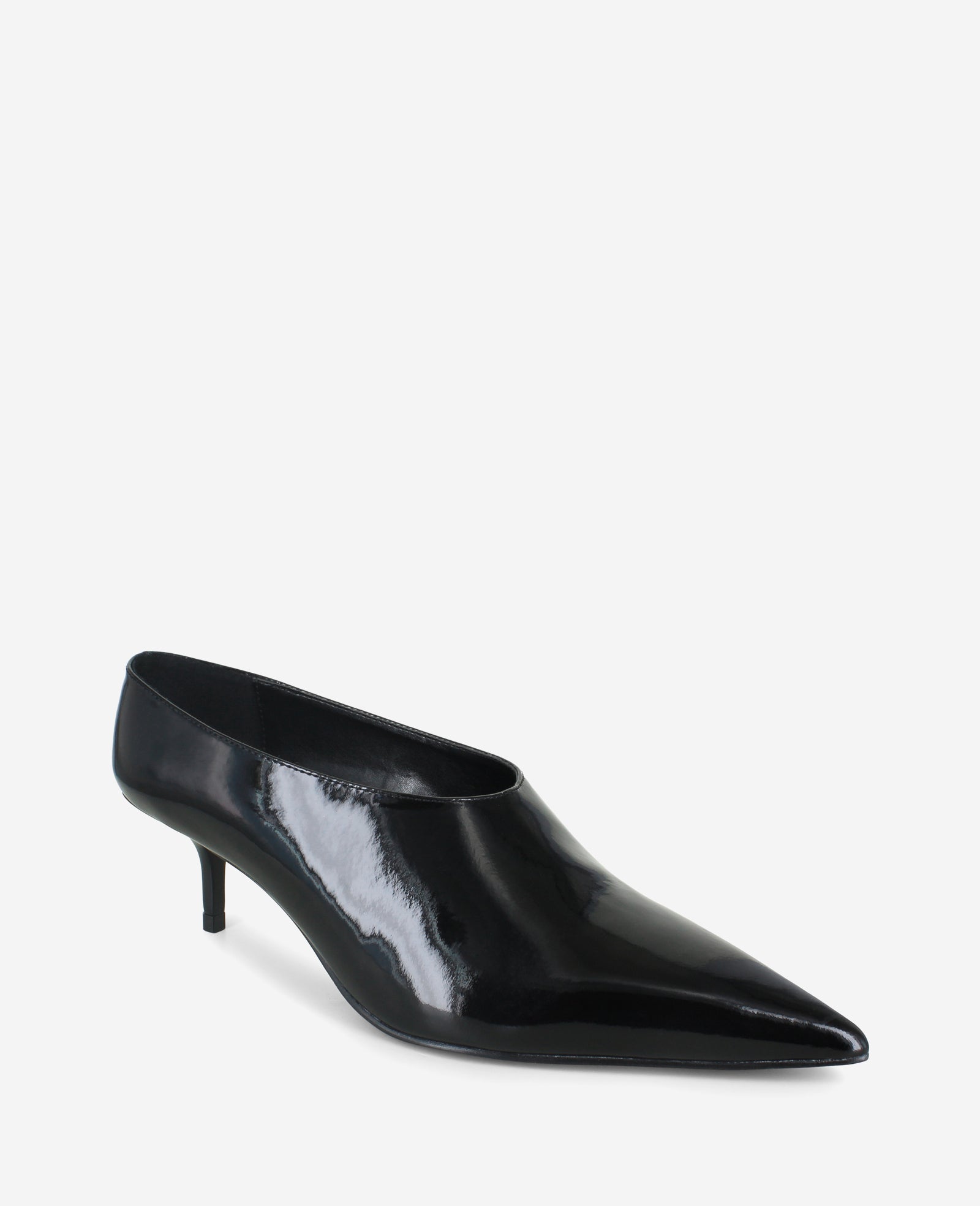 Kenneth Cole Shop Linxie Black Patent Kitten Heel Pump | Kenneth Cole | BLACK PATENT